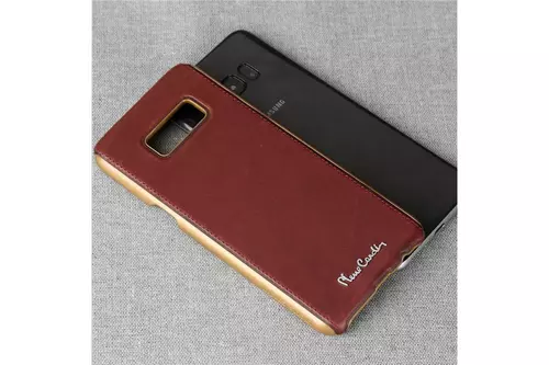 Telefontok Samsung Galaxy S8 Plus -Pierre Cardin Valódi Bőr Tok Piros (8719273133767)