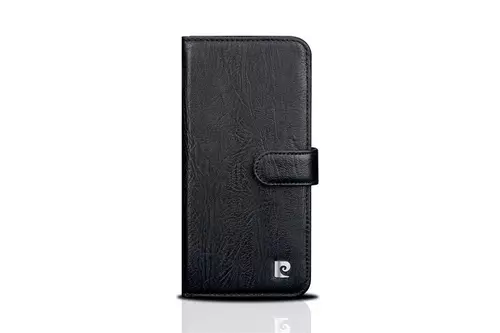 Telefontok Pierre Cardin Kihajtható Valódi Bőr Tok Galaxy S8 - Fekete (8719273144527)