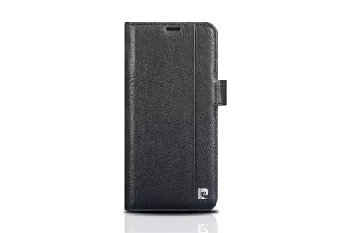 Telefontok Pierre Cardin Kihajtható Valódi Bőr Tok Galaxy S9 Plus - Fekete (8719273145968)