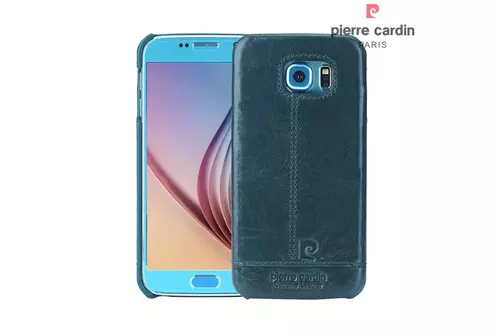 Telefontok Samsung Galaxy S6 - Pierre Cardin Valódi Bőr Tok G9200 - Zöld (8719273213728)
