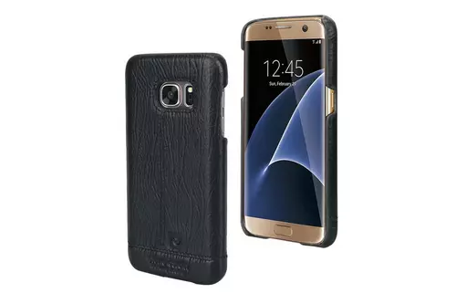 Telefontok Samsung Galaxy S7 - G930F - Pierre Cardin Valódi Bőr Tok Fekete (8719273213797)