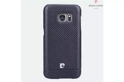 Telefontok Samsung Galaxy S7 - G930F - Pierre Cardin Valódi Bőr Tok - Fekete (8719273214992)