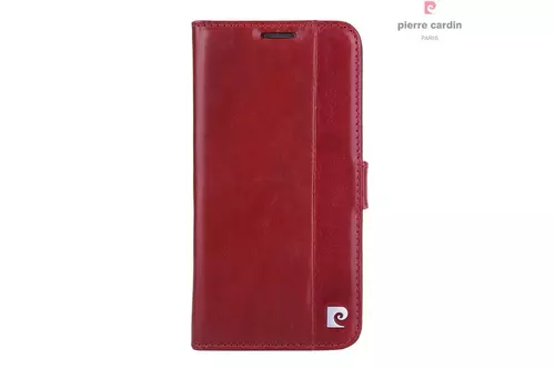 Telefontok Pierre Cardin Kihajtható Valódi Bőr Tok Samsung Galaxy S7 - G930F - Piros (8719273215371)
