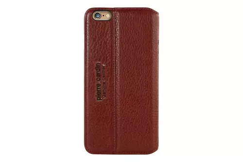 Telefontok Pierre Cardin Kihajtható Valódi Bőr Tok IPhone 6 Plus / 6s Plus - Piros (8719273215654)