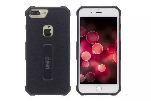 Telefontok UNIQ Szilikon Tok iPhone 7 Plus / 8 Plus - Fekete (8719273253434)