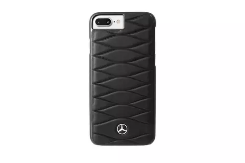 Telefontok iPhone 7 Plus / 8 Plus - Mercedes-Benz Kemény Tok Valódi Bőr Fekete (3700740401132)
