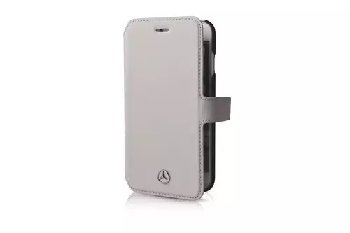 Telefontok iPhone 6 / 6s - Mercedes-Benz Kihajtható Tok Szürke (3700740361177)
