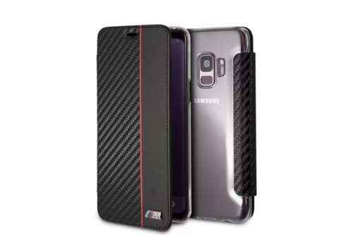 Telefontok Galaxy S9 - BMW Kihajtható Tok Piros (3700740426548)
