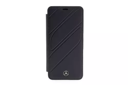 Telefontok Samsung Galaxy S9 Plus - Mercedes-Benz Kihajtható Tok Navy (3700740428924)