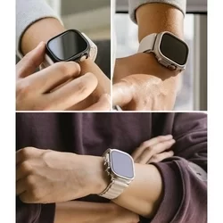 Ringke Slim műanyag védő tok Apple Watch Ultra 1 / 2 (49 mm) okosórához fekete+átlátszó-9