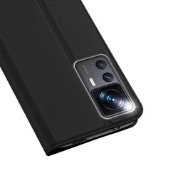 Telefontok Xiaomi 12T - Dux Ducis fekete kinyitható tok-4