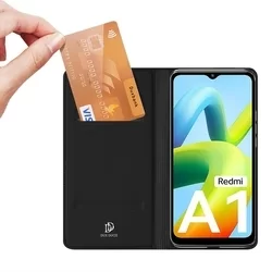 Xiaomi Redmi A1 Telefontok - Dux Ducis fekete kinyitható tok-8