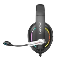 Headset: Lenovo HU75 - fekete fejhallgató mikrofonnal (vezetékes: Jack)-2