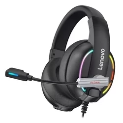 Headset: Lenovo HU75 - fekete fejhallgató mikrofonnal (vezetékes: Jack)-1