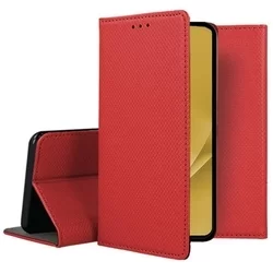 Telefontok Xiaomi 12 Lite - piros mágneses szilikon keretes könyvtok-3