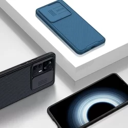Telefontok Xiaomi 12 Lite - Nillkin csúsztatható kameravédős fekete hátlap tok-4