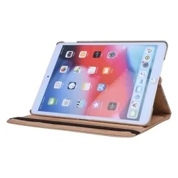 Tablettok iPad 2019 10.2 (iPad 7) - arany fordítható műbőr tablet tok-5