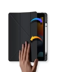 Tablettok iPad 2020 10.2 (iPad 8) - DUX DUCIS Magi fekete ütésálló tok, ceruzatartóval-5