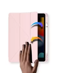 Tablettok iPad 2020 10.2 (iPad 8) - DUX DUCIS Magi pink ütésálló tok, ceruzatartóval-2