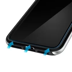 Üvegfólia Samsung Galaxy S20 FE - betekintésvédő üvegfólia fekete kerettel-4