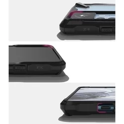 Telefontok Xiaomi 12T Pro - Ringke Fusion X fekete ütésálló hátlap tok-1