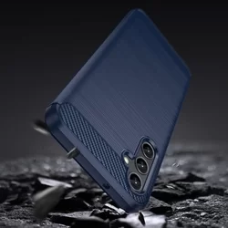 Telefontok Samsung Galaxy A14 5G - Carbon Fiber kék szilikon tok-2