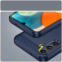 Telefontok Samsung Galaxy A14 5G - Carbon Fiber kék szilikon tok-3