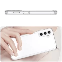 Telefontok Samsung Galaxy A14 5G - átlátszó hátlap tok, átlátszó szilikon kerettel-1