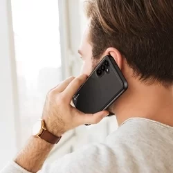 Telefontok Samsung Galaxy A14 5G - Dux Ducis Fino fekete műanyag tok, szilikon kerettel-2