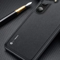 Telefontok Samsung Galaxy A14 5G - Dux Ducis Fino fekete műanyag tok, szilikon kerettel-7