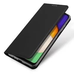 Telefontok Samsung Galaxy A14 5G - Dux Ducis fekete flipcover tok-2