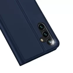 Telefontok Samsung Galaxy A14 5G - Dux Ducis kék flipcover tok-1
