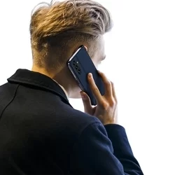 Telefontok Samsung Galaxy A14 5G - Dux Ducis kék flipcover tok-7