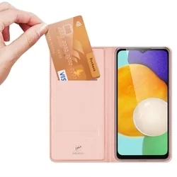 Samsung Galaxy A14 5G Telefontok - Dux Ducis rosegold könyvtok-5