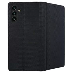 Telefontok Samsung Galaxy A54 5G - fekete mágneses szilikon keretes könyvtok-2