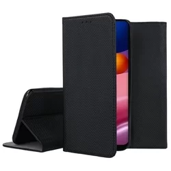 Telefontok Samsung Galaxy A54 5G - fekete mágneses szilikon keretes könyvtok-3
