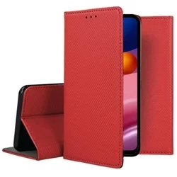 Telefontok Samsung Galaxy A54 5G - piros mágneses szilikon keretes könyvtok-3