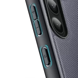 Telefontok Samsung Galaxy S23+ (S23 Plus) - Dux Ducis Fino szürke műanyag tok, szilikon kerettel-2