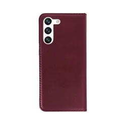 Telefontok Samsung Galaxy S23+ (S23 Plus) - Smart Magnetic burgundy szilikon keretes mágneses könyvtok-2