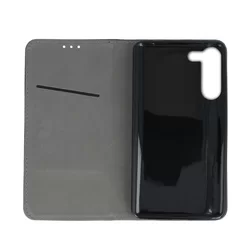 Telefontok Samsung Galaxy S23+ (S23 Plus) - Smart Magnetic fekete szilikon keretes mágneses könyvtok-2
