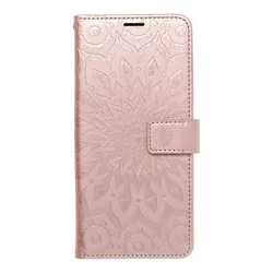 Samsung Galaxy S23 Telefontok - MEZZO mandala mintás rose gold mágneses szilikon keretes könyvtok-2