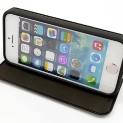 Telefontok UNIQ Fekete Kihajtható Tok - iPhone 5G / S / SE (8719273222188)-2