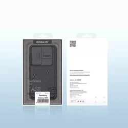 Telefontok Samsung Galaxy S23+ (S23 Plus) - Nillkin csúsztatható kameravédős fekete hátlap tok-7