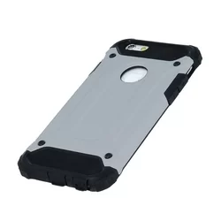 Telefontok iPhone XS Max - Defender II ezüst ütésálló hátlap tok-1