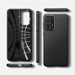 Telefontok Samsung Galaxy A33 5G - SPIGEN Liquid Air matt fekete tok-1
