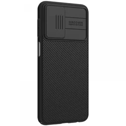 Telefontok Samsung Galaxy M23 5G - Nillkin csúsztatható kameravédős fekete hátlap tok-1