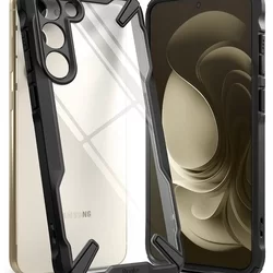 Telefontok Samsung Galaxy S23 - Ringke Fusion X fekete ütésálló tok-2
