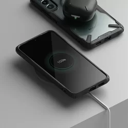 Telefontok Samsung Galaxy S23 - Ringke Fusion X fekete ütésálló tok-5