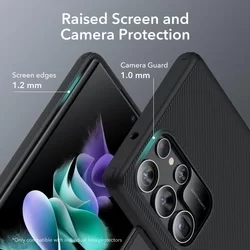 Telefontok Samsung Galaxy S23 Ultra - ESR AIR SHIELD Boost - fekete ütésálló, kitámasztható hátlap tok-5