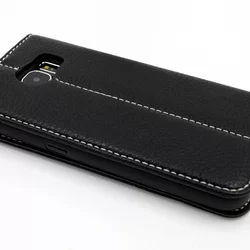 Telefontok UNIQ Fekete Kihajtható Tok - Samsung Galaxy S6 (8719273222096)-1